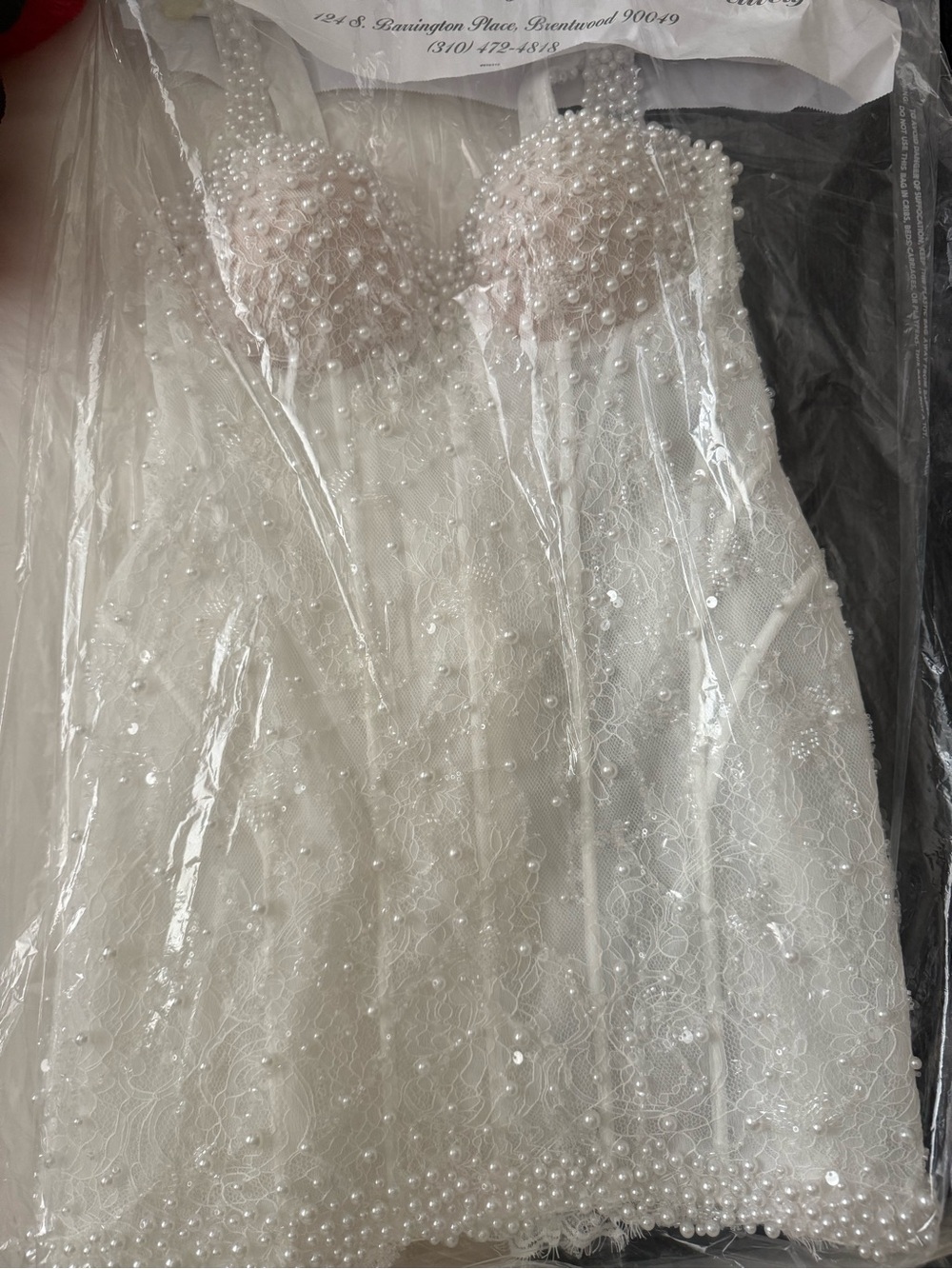 Rosie etienne PEARL dress
Beaded White Mini Dress - Elegant Party Dress - Picture 5 of 6